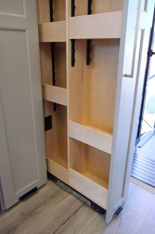 Power outlet inside utility closet